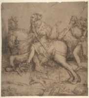 Free download Knight on Horseback and Landsknecht free photo or picture to be edited with GIMP online image editor