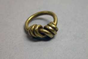 Free download Knotted Wire-coiled Ring with Solid Hoop free photo or picture to be edited with GIMP online image editor