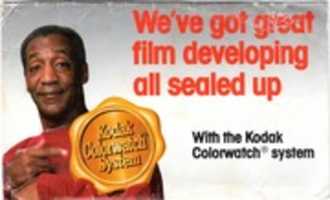 Free download Kodak Colorwatch System advertisement with Bill Cosby (1987) free photo or picture to be edited with GIMP online image editor