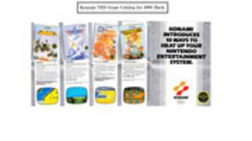 Free download Konami NES Game Catalog For 1988 free photo or picture to be edited with GIMP online image editor