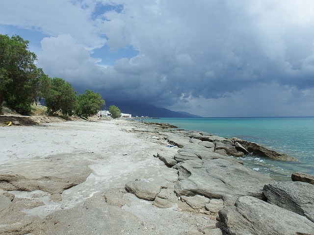 ດາວໂຫຼດຟຣີ kos rain beach blue rain picture free to be edited with GIMP free online image editor