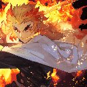 Kyojuro Rengoku Flame Breathing Demon Slayer Anime Theme  screen for extension Chrome web store in OffiDocs Chromium