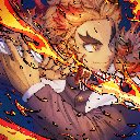 Kyojuro Rengoku Hashira Demon Anime Theme  screen for extension Chrome web store in OffiDocs Chromium