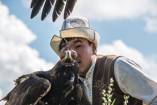 Descargue gratis la imagen gratuita de la naturaleza de las águilas de Kirguistán para editar con el editor de imágenes en línea gratuito GIMP