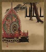 Free download Lacquer Paintings of Various Subjects: Drum for Gagaku Dance free photo or picture to be edited with GIMP online image editor