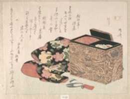 Free download Ladys Work-Box and Bed Clothing free photo or picture to be edited with GIMP online image editor