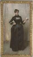 Free download Lady with the Rose (Charlotte Louise Burckhardt) free photo or picture to be edited with GIMP online image editor