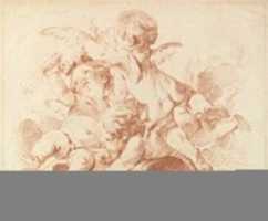 Free download LAir (The Air): A Group of Three Putti on Clouds free photo or picture to be edited with GIMP online image editor