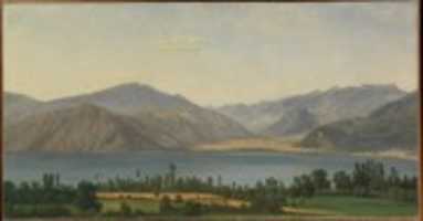 Free download Lake Fucino and the Abruzzi Mountains free photo or picture to be edited with GIMP online image editor