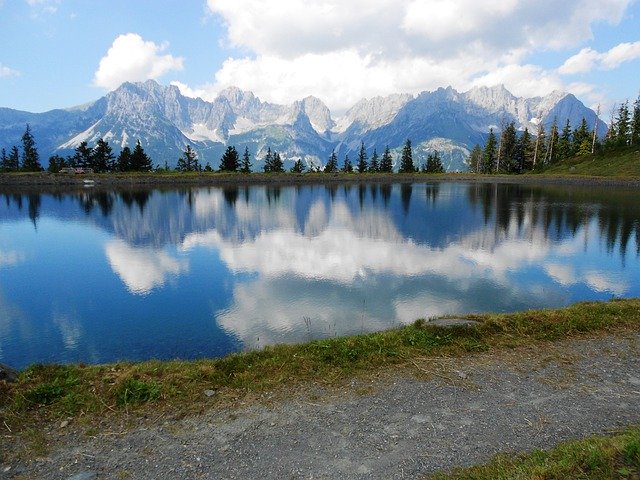 Free download lake going am wilden kaiser free picture to be edited with GIMP free online image editor