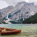 Lake, mountains, forests and boats  screen for extension Chrome web store in OffiDocs Chromium