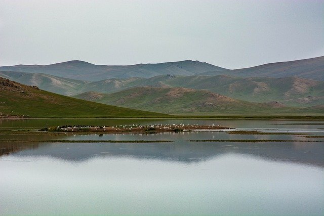 Free download lake mountains nature mongolia free picture to be edited with GIMP free online image editor