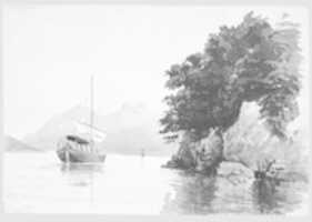 Free download Lake of Lecco (from Switzerland 1869 Sketchbook) free photo or picture to be edited with GIMP online image editor