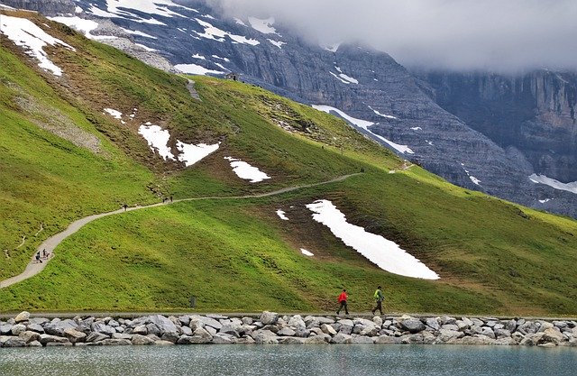 Scarica gratis il lago rocce montagne alpine foto gratis da modificare con GIMP editor di immagini online gratuito