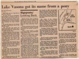 Free download Lake Vasona got its name from a pony (San Jose Mercury, February 2, 1981) free photo or picture to be edited with GIMP online image editor