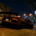 Lamborghini Aventador on Rainy Street at Night Live Wallpaper  screen for extension Chrome web store in OffiDocs Chromium