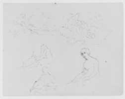 Free download Lamentation (?); Mother and Child in Landscape; Penitent Magdalene; Seated Male at Table; Seated Female Holding a Letter (Batsheba, after Rembrandt) (from Sketchbook) free photo or picture to be edited with GIMP online image editor