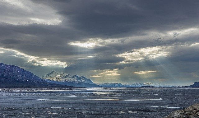 قم بتنزيل صورة مجانية لجبال بحيرة المناظر الطبيعية والسماء ليتم تحريرها باستخدام محرر الصور المجاني على الإنترنت GIMP