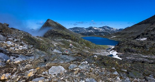 Muat turun percuma gambar landskap gunung air langit percuma untuk diedit dengan editor imej dalam talian percuma GIMP