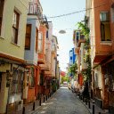 Landscape Photography of a Narrow Street  screen for extension Chrome web store in OffiDocs Chromium