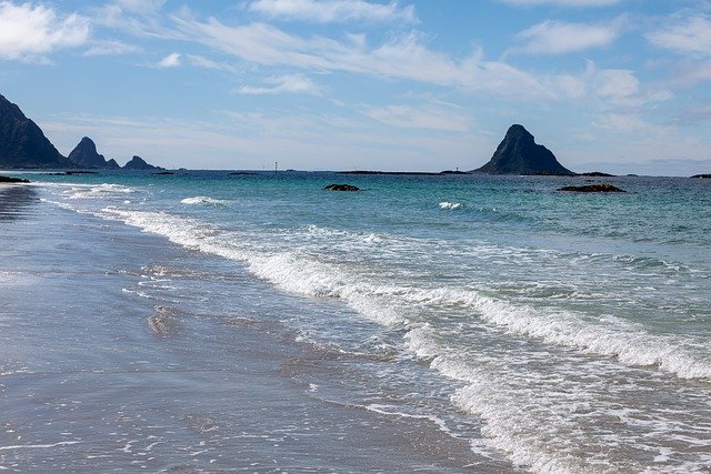 Free download landscape sleet sea beach waves free picture to be edited with GIMP free online image editor