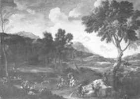 Free download Landscape with a Battle between Two Rams free photo or picture to be edited with GIMP online image editor