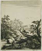 Free download Landscape with a Goatherd and a Drover free photo or picture to be edited with GIMP online image editor