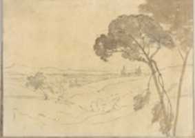 Free download Landscape with Distant Buildings (Smaller Italian Sketchbook, leaf 27 recto) free photo or picture to be edited with GIMP online image editor