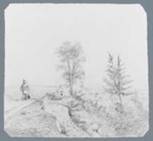 Free download Landscape with Figure (from McGuire Scrapbook) free photo or picture to be edited with GIMP online image editor