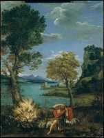 Free download Landscape with Moses and the Burning Bush free photo or picture to be edited with GIMP online image editor