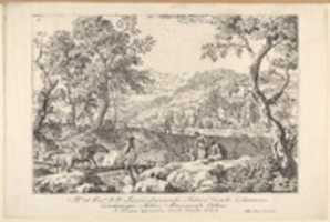 Free download Landscape with Peasants and a Horse on a Plough free photo or picture to be edited with GIMP online image editor