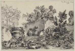 Free download Landscape with Ruins of Statues and Vases free photo or picture to be edited with GIMP online image editor