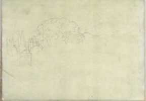 Free download Landscape with Trees and a Tower (Smaller Italian Sketchbook, leaf 15 recto) free photo or picture to be edited with GIMP online image editor