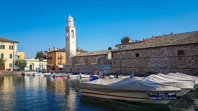 Free download lazise lago di garda garda italy free picture to be edited with GIMP free online image editor