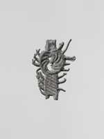 Free download Lead figure of a goddess with shield, spear, and aegis, probably Athena free photo or picture to be edited with GIMP online image editor