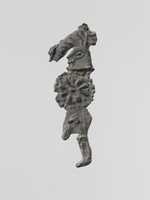 Free download Lead figure of a warrior with a helmet and shield free photo or picture to be edited with GIMP online image editor