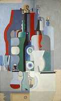 Free download Le Corbusier ( Charles Edouard Jeanneret), 1922, Nature Morte Verticale ( Vertical Still Life), Oil On Canvas, 146.3 X 89.3 Cm, Kunstmuseum, Basel free photo or picture to be edited with GIMP online image editor