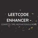 LeetCode Enhancer: Confetti, Tips  Motivation  screen for extension Chrome web store in OffiDocs Chromium