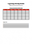 Libreng download na Iskedyul ng Pagpupulong ng Mga Legal na Singilin DOC, XLS o PPT na template na libreng i-edit gamit ang LibreOffice online o OpenOffice Desktop online