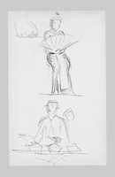 Free download Legs and Costume of a Javanese Dancer (from Sketchbook of Javanese Dancers) free photo or picture to be edited with GIMP online image editor