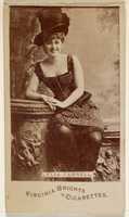 Free download Lelia Farrell, from the Actors and Actresses series (N45, Type 6) for Virginia Brights Cigarettes free photo or picture to be edited with GIMP online image editor