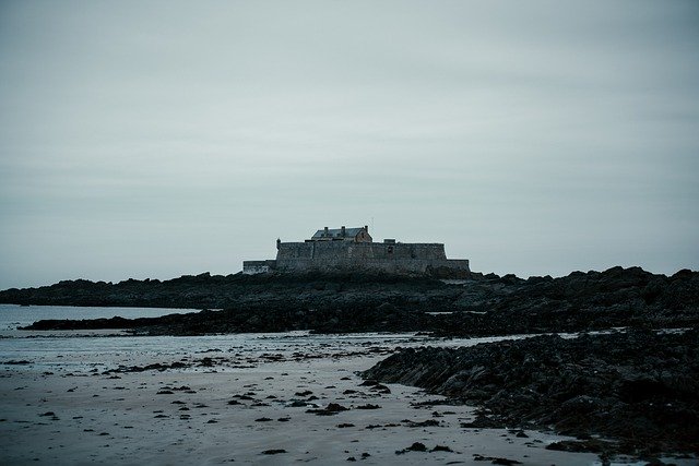 Ücretsiz indir le mont saint michel fransa adası ücretsiz resim GIMP ücretsiz çevrimiçi resim düzenleyici ile düzenlenebilir