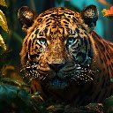 Leopard in Tropical Twilight  screen for extension Chrome web store in OffiDocs Chromium