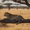 Leopard on a tree branch  screen for extension Chrome web store in OffiDocs Chromium