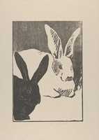 Free download Les Lapins (Rabbits) (from LEstampe Originale, Album II) free photo or picture to be edited with GIMP online image editor