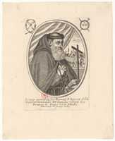 Free download Le vray portrait du Tres Reverend P. Innocent de Calatayerone, General des PP. Capucins visitant les Provinces de France et de Flandre. B. Moncornet ex. avec privilege du Roy  free photo or picture to be edited with GIMP online image editor