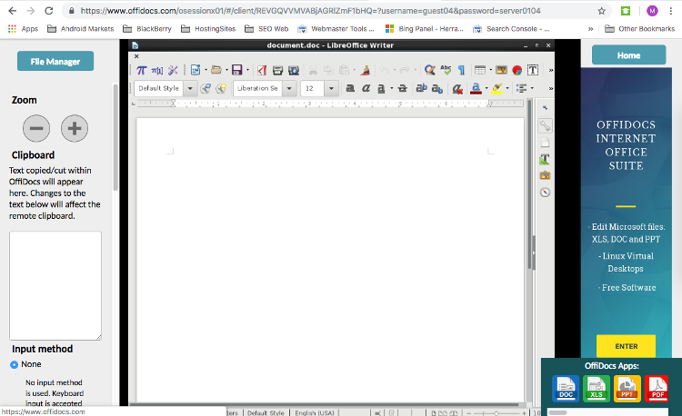 OffiDocs용 새로운 LibreOffice 5.3 온라인