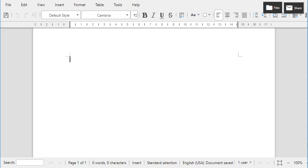 LibreOffice অনলাইন 6.1.1.2 OffiDocs দ্বারা