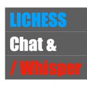 Lichess.org chat/whisper con pantalla de números de movimiento para la extensión Chrome web store en OffiDocs Chromium