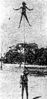 Free download Lieutenant F. W. Holmes Indian Rope Trick Photograph free photo or picture to be edited with GIMP online image editor